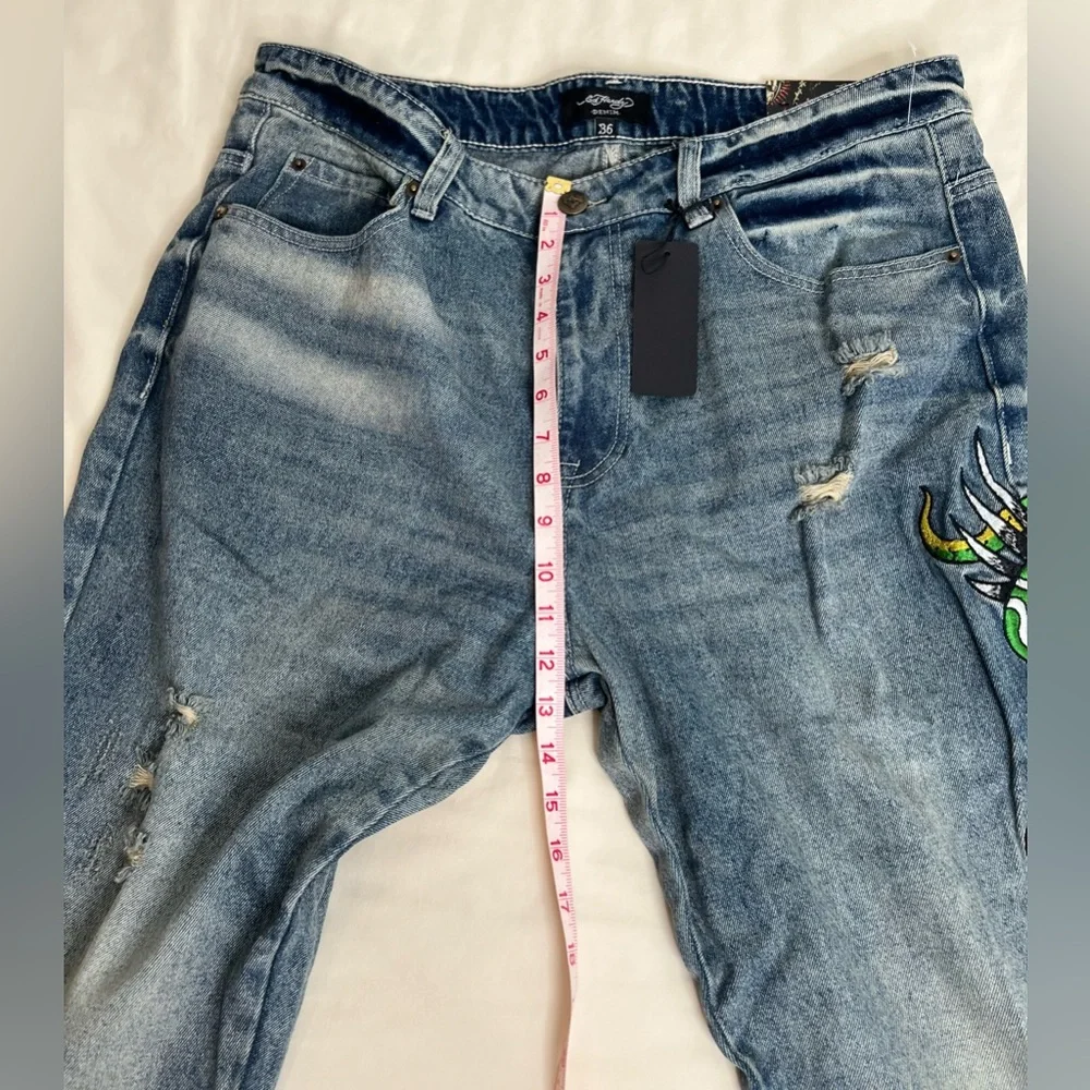 Ed Hardy New York City Blue Slim Fit Size 36